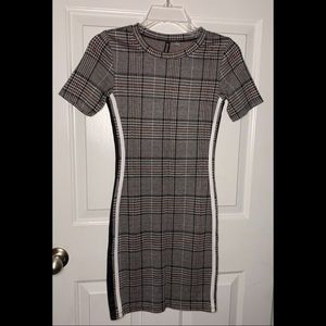 Plaid Fitted Shirt Dress